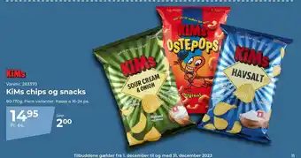 KiMs chips og snacks