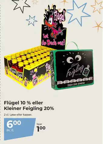 Flügel 10 % eller Kleiner Feigling 20%