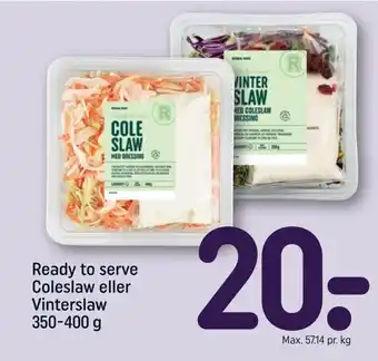 Ready to serve Coleslaw eller Vinterslaw 350-400 g