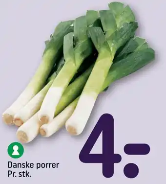 REMA 1000 Danske porrer Pr. stk. tilbud