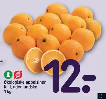 REMA 1000 Økologiske appelsiner KI. I, udenlandske tilbud