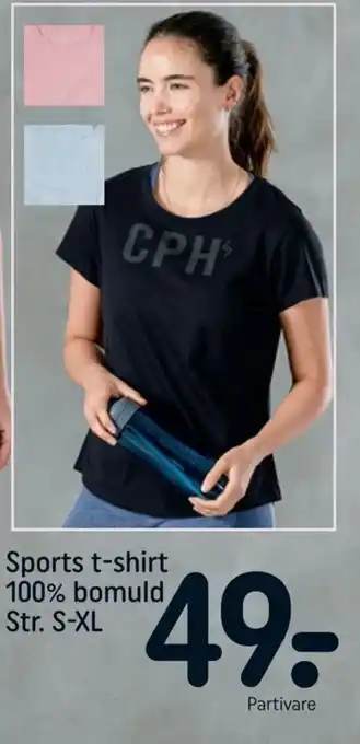 REMA 1000 Sports t-shirt 100% bomuld Str. S-XL tilbud