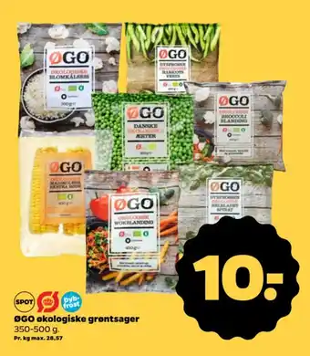 Netto ØGO økologiske grøntsager tilbud