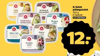 Netto K-Salat pålægssalat 150 g. tilbud