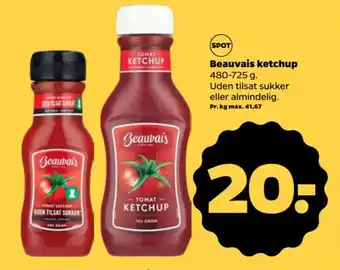 Netto Beauvais ketchup 480-725 g. tilbud