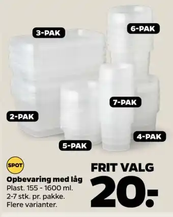 Netto Opbevaring med låg tilbud