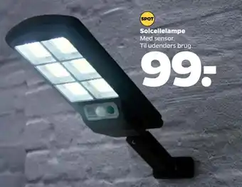 Netto Solcellelampe Med sensor. Til udendørs brug. tilbud