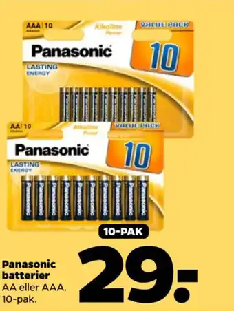 Netto Panasonic batterier tilbud
