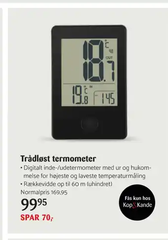 Kop & Kande Trådløst termometer tilbud