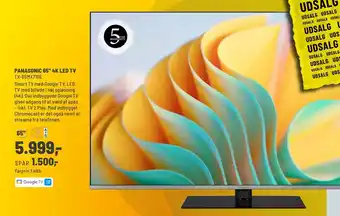 Panasonic Center Panasonic 65' 4k led tv tilbud