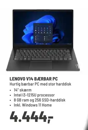 Panasonic Center Lenovo v14 bærbar pc tilbud