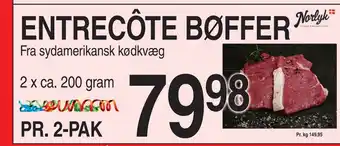 ABC Lavpris Entrecôte bøffer tilbud