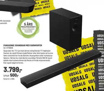 Panasonic Center Panasonic soundbar med subwoofer tilbud