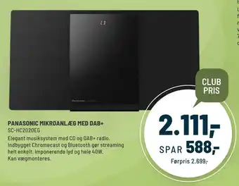 Panasonic Center Panasonic mikroanlæg med dab+ tilbud