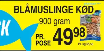 Blåmuslinge kød