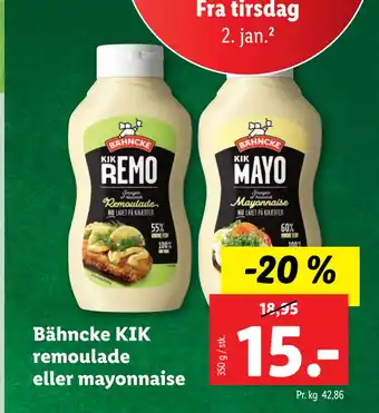Bähncke kik remoulade eller mayonnaise