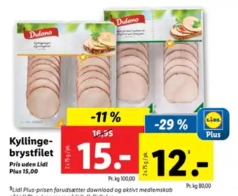 Lidl Kyllingebrystfilet tilbud
