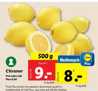 Lidl Citroner tilbud