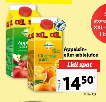 Appelsin- eller æblejuice