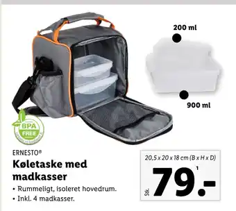 Lidl Køletaske med madkasser tilbud