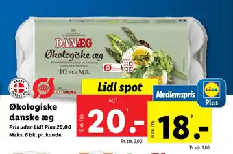 Lidl Økologiske danske æg tilbud
