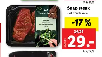 Lidl Snap steak tilbud