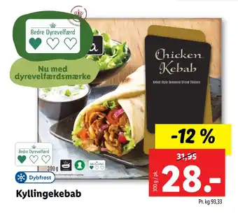 Lidl Kyllingekebab tilbud