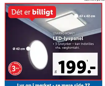 Led-lyspanel