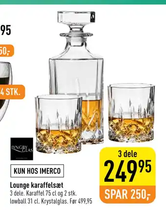 Lounge karaffelsæt