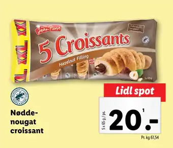 Lidl Nøddenougat croissant tilbud