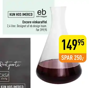 Imerco Encore vinkaraffel tilbud