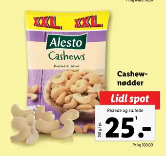 Lidl Cashewnødder tilbud