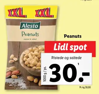 Lidl Peanuts tilbud