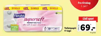 Lidl Toiletpapir 4-lags tilbud