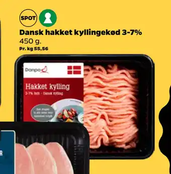 Netto Dansk hakket kyllingekød 3-7% tilbud
