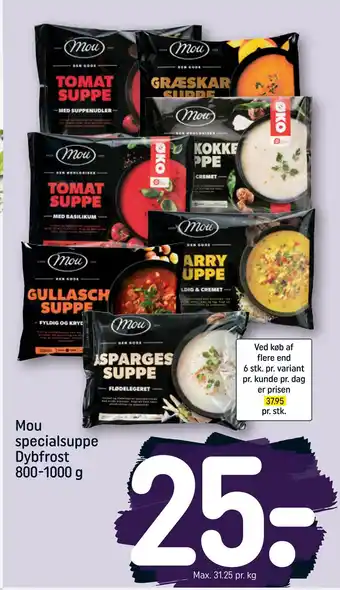 REMA 1000 Mou specialsuppe dybfrost tilbud