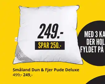 My Home Småland dun & fjer pude deluxe tilbud