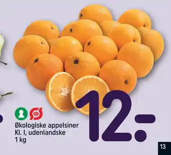 REMA 1000 Økologiske appelsiner kl. i, udenlandske tilbud