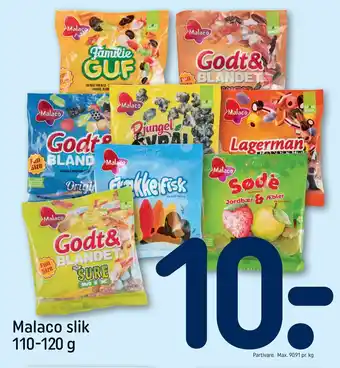 REMA 1000 Malaco slik tilbud
