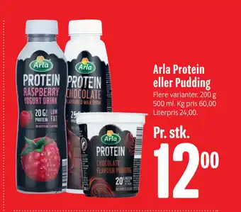 Min Købmand Arla protein eller pudding tilbud