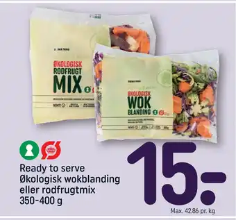 REMA 1000 Ready to serve økologisk wokblanding eller rodfrugtmix tilbud