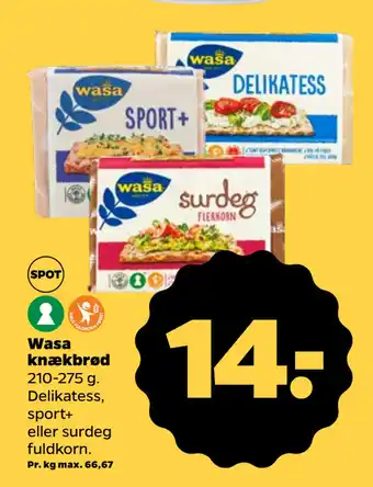 Netto Wasa knækbrød tilbud