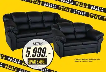 My Home Chalton sofasæt 2+3 pers sofa tilbud