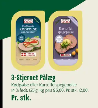Min Købmand 3-stjernet pålæg tilbud