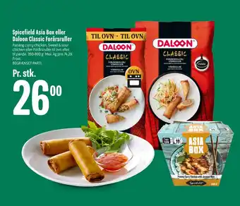 Min Købmand Spicefield asia box eller daloon classic forårsruller tilbud