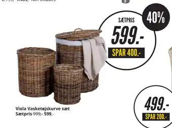 Viola vasketøjskurve sæt