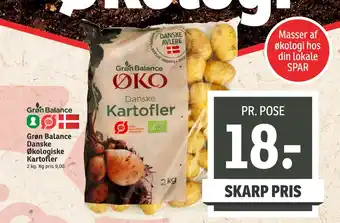 SPAR Grøn balance danske økologiske kartofler tilbud