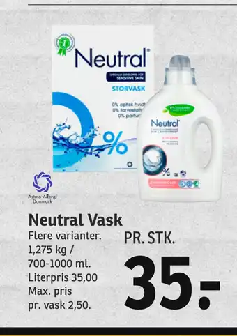 SPAR Neutral vask tilbud