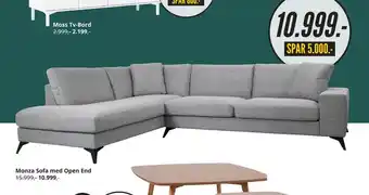 My Home Monza sofa med open end tilbud