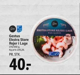 SPAR Gestus ekstra store rejer i lage tilbud